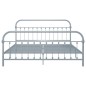 Bettgestell Grau Metall 180×200 cm Bettgestell Grau Metall 180×200 cm