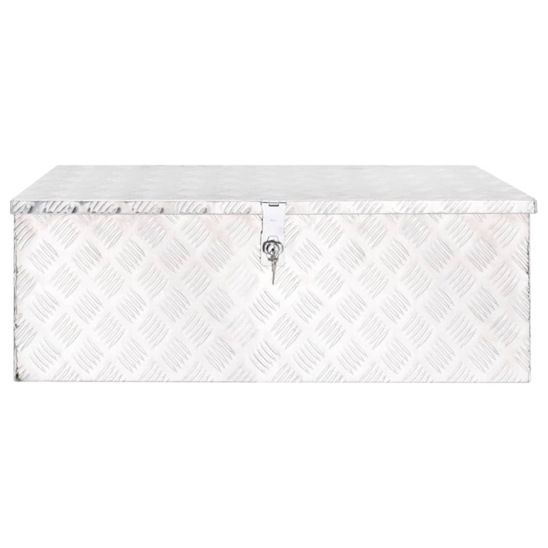 Aufbewahrungsbox Silbern 90x47x33,5 cm Aluminium Aufbewahrungsbox Silbern 90x47x33,5 cm Aluminium