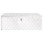 Aufbewahrungsbox Silbern 90x47x33,5 cm Aluminium Aufbewahrungsbox Silbern 90x47x33,5 cm Aluminium