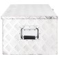 Aufbewahrungsbox Silbern 90x47x33,5 cm Aluminium Aufbewahrungsbox Silbern 90x47x33,5 cm Aluminium