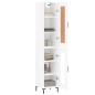 vidaXL Highboard Hochglanz-Weiß 34,5x34x180 cm Holzwerkstoff vidaXL Highboard Hochglanz-Weiß 34,5x34x180 cm Holzwerkstoff