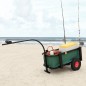 Angelwagen mit Tasche Schwarz Stahl Angelwagen mit Tasche Schwarz Stahl