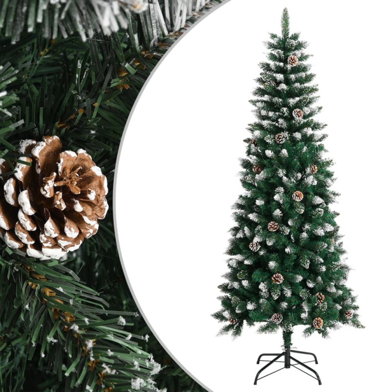 Künstlicher Weihnachtsbaum mit Ständer Grün 180 cm PVC Künstlicher Weihnachtsbaum mit Ständer Grün 180 cm PVC