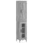 Highboard Grau Sonoma 34,5x34x180 cm Holzwerkstoff Highboard Grau Sonoma 34,5x34x180 cm Holzwerkstoff