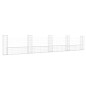 Gabionenkorb U-Form mit 5 Säulen Eisen 500x20x100 cm