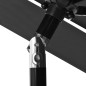 Sonnenschirm mit Aluminium-Mast 3-lagig Anthrazit 2,5 m Sonnenschirm mit Aluminium-Mast 3-lagig Anthrazit 2,5 m