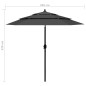Sonnenschirm mit Aluminium-Mast 3-lagig Anthrazit 2,5 m Sonnenschirm mit Aluminium-Mast 3-lagig Anthrazit 2,5 m