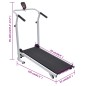 vidaXL Mini-Laufband Klappbar 93x36 cm Schwarz vidaXL Mini-Laufband Klappbar 93x36 cm Schwarz