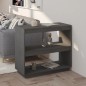 vidaXL Bücherregal Grau 80x35x71 cm Massivholz Kiefer vidaXL Bücherregal Grau 80x35x71 cm Massivholz Kiefer