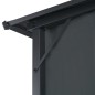 Gartenpavillon mit Vorhang Aluminium 4×3×2,6 m Schwarz Gartenpavillon mit Vorhang Aluminium 4×3×2,6 m Schwarz