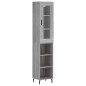 vidaXL Highboard Grau Sonoma 34,5x34x180 cm Holzwerkstoff vidaXL Highboard Grau Sonoma 34,5x34x180 cm Holzwerkstoff