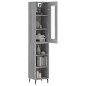 vidaXL Highboard Grau Sonoma 34,5x34x180 cm Holzwerkstoff vidaXL Highboard Grau Sonoma 34,5x34x180 cm Holzwerkstoff