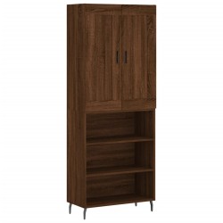 vidaXL Highboard Braun Eichen-Optik 69,5x34x180 cm Holzwerkstoff