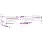 Monitorständer Betongrau 100x24x13 cm Holzwerkstoff Monitorständer Betongrau 100x24x13 cm Holzwerkstoff