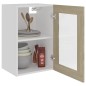 vidaXL Hängeglasschrank Sonoma-Eiche 40x31x60 cm Holzwerkstoff vidaXL Hängeglasschrank Sonoma-Eiche 40x31x60 cm Holzwerkstoff