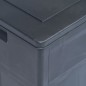 Garten-Aufbewahrungsbox 320 L Schwarz Garten-Aufbewahrungsbox 320 L Schwarz