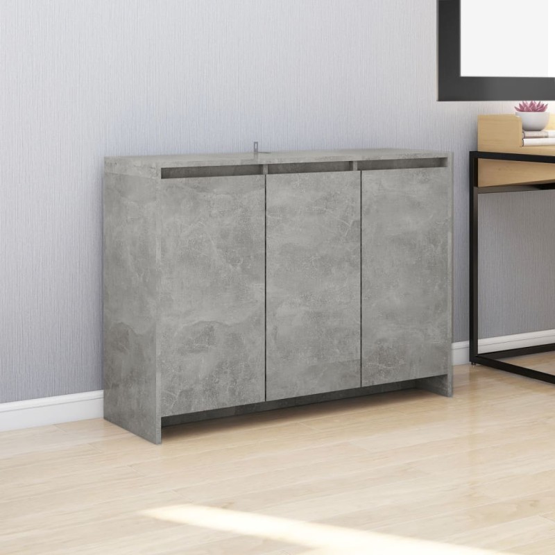Sideboard Betongrau 102x33x75 cm Holzwerkstoff Sideboard Betongrau 102x33x75 cm Holzwerkstoff