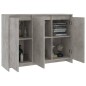 Sideboard Betongrau 102x33x75 cm Holzwerkstoff Sideboard Betongrau 102x33x75 cm Holzwerkstoff