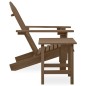 vidaXL Adirondack-Gartenstuhl mit Tisch Massivholz Tanne Braun vidaXL Adirondack-Gartenstuhl mit Tisch Massivholz Tanne Braun