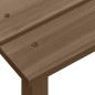 vidaXL Adirondack-Gartenstuhl mit Tisch Massivholz Tanne Braun vidaXL Adirondack-Gartenstuhl mit Tisch Massivholz Tanne Braun