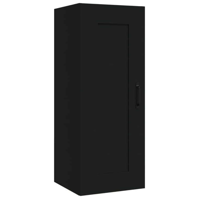 Hängeschrank Schwarz 35x34x90 cm Holzwerkstoff Hängeschrank Schwarz 35x34x90 cm Holzwerkstoff