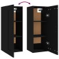 Hängeschrank Schwarz 35x34x90 cm Holzwerkstoff Hängeschrank Schwarz 35x34x90 cm Holzwerkstoff