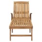 Sonnenliege mit Tisch Massivholz Teak Sonnenliege mit Tisch Massivholz Teak