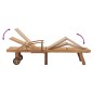 Sonnenliege mit Tisch Massivholz Teak Sonnenliege mit Tisch Massivholz Teak