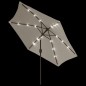 vidaXL LED Cantilever Sonnenschirm 3 m Sandweiß vidaXL LED Cantilever Sonnenschirm 3 m Sandweiß