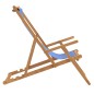 Strandstuhl Klappbar Massivholz Teak Blau Strandstuhl Klappbar Massivholz Teak Blau