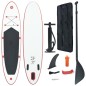 Stand Up-Paddelboard-Set Aufblasbar Rot und Weiß Stand Up-Paddelboard-Set Aufblasbar Rot und Weiß