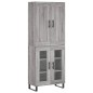 Highboard Grau Sonoma 69,5x34x180 cm Holzwerkstoff Highboard Grau Sonoma 69,5x34x180 cm Holzwerkstoff