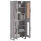 Highboard Grau Sonoma 69,5x34x180 cm Holzwerkstoff Highboard Grau Sonoma 69,5x34x180 cm Holzwerkstoff