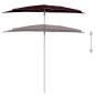 vidaXL Halb-Sonnenschirm mit Mast 180x90 cm Bordeauxrot vidaXL Halb-Sonnenschirm mit Mast 180x90 cm Bordeauxrot