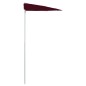 vidaXL Halb-Sonnenschirm mit Mast 180x90 cm Bordeauxrot vidaXL Halb-Sonnenschirm mit Mast 180x90 cm Bordeauxrot