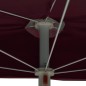 vidaXL Halb-Sonnenschirm mit Mast 180x90 cm Bordeauxrot vidaXL Halb-Sonnenschirm mit Mast 180x90 cm Bordeauxrot
