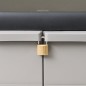 vidaXL Gartenschrank mit 2 Regalen Schwarz und Grau vidaXL Gartenschrank mit 2 Regalen Schwarz und Grau