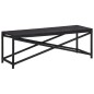 Gartenbank 120 cm Poly Rattan Schwarz Gartenbank 120 cm Poly Rattan Schwarz