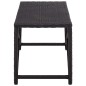 Gartenbank 120 cm Poly Rattan Schwarz Gartenbank 120 cm Poly Rattan Schwarz
