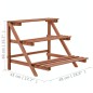 3-Tier Pflanzenständer Zedernholz 48x45x40 cm 3-Tier Pflanzenständer Zedernholz 48x45x40 cm
