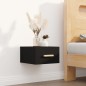 Wand-Nachttisch Schwarz 35x35x20 cm Wand-Nachttisch Schwarz 35x35x20 cm