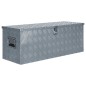 vidaXL Aluminiumkiste 110,5×38,5×40 cm Silbern vidaXL Aluminiumkiste 110,5×38,5×40 cm Silbern