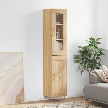 Highboard Sonoma-Eiche 34,5x34x180 cm Holzwerkstoff