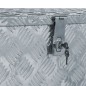 vidaXL Aluminiumkiste 110,5×38,5×40 cm Silbern vidaXL Aluminiumkiste 110,5×38,5×40 cm Silbern