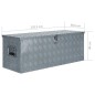 vidaXL Aluminiumkiste 110,5×38,5×40 cm Silbern vidaXL Aluminiumkiste 110,5×38,5×40 cm Silbern