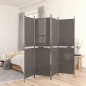 vidaXL 5-tlg. Paravent Anthrazit 250x220 cm Stoff vidaXL 5-tlg. Paravent Anthrazit 250x220 cm Stoff