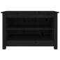 vidaXL Schuhbank Schwarz 70x38x45,5 cm Massivholz Kiefer vidaXL Schuhbank Schwarz 70x38x45,5 cm Massivholz Kiefer