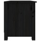vidaXL Schuhbank Schwarz 70x38x45,5 cm Massivholz Kiefer vidaXL Schuhbank Schwarz 70x38x45,5 cm Massivholz Kiefer