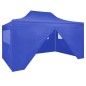 vidaXL Profi-Partyzelt Faltbar mit 4 Seitenwänden 3×4m Stahl Blau vidaXL Profi-Partyzelt Faltbar mit 4 Seitenwänden 3×4m Stahl Blau