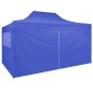 vidaXL Profi-Partyzelt Faltbar mit 4 Seitenwänden 3×4m Stahl Blau vidaXL Profi-Partyzelt Faltbar mit 4 Seitenwänden 3×4m Stahl Blau